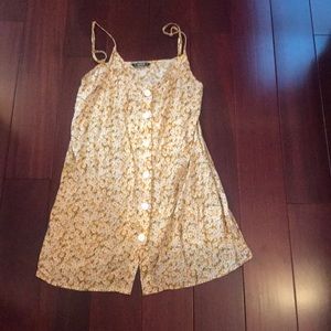 Shein yellow floral dress
